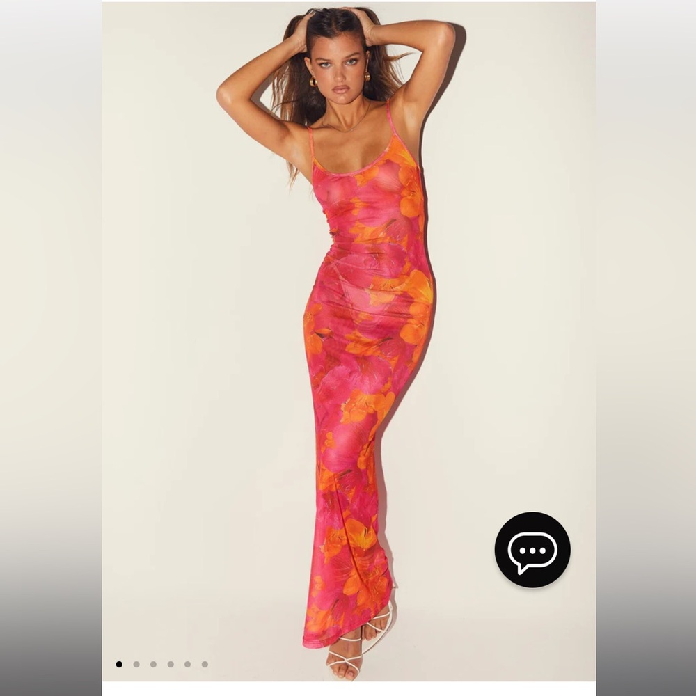 Peppermayo Exclusive - Love On The Run Maxi Dress - Floral Sun - Size US 4